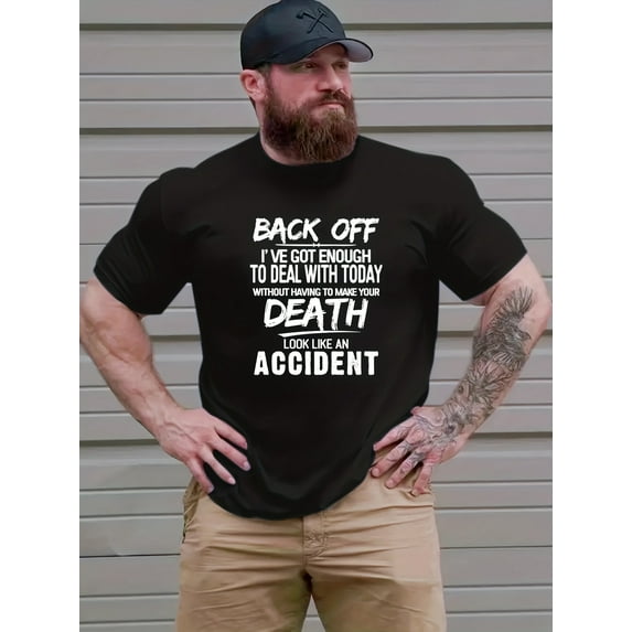 Men'S Plus Size Casual T-Shirt, 95% Polyester 5% Spandex, Crew Neck, Short Sleeves, Summer Knit Fabric, Medium Stretch, Regular Fit, Printed Graphic Tee