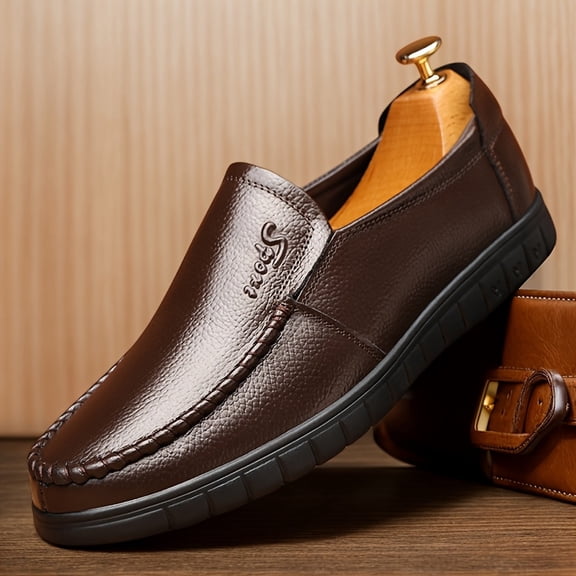 Men'S Plus Size Round Toe Oxford Shoes, Dress Shoes, Durable And Non Slip Formal Shoes, Soft And Comfortable For Weddings, Business Parties, Banquets, Offices, Middle-aged Men'S Shoes 8823