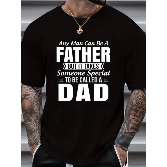 Men'S Plus Size Short Sleeve T-Shirt Featuring The Print 'Call Me Daddy', a Casual And Breathable Summer Tee for Comfort