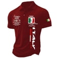 thumbnail image 1 of Men'S Polo Shirts Casual Wear Loose Fit Button Detail Spring Summer Male Tops, 1 of 3