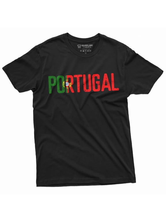 Men'S Portugal T-Shirt Portuguese Flag Coat Of Arms Soccer Football Tee Shirt Portuguesa Tee
