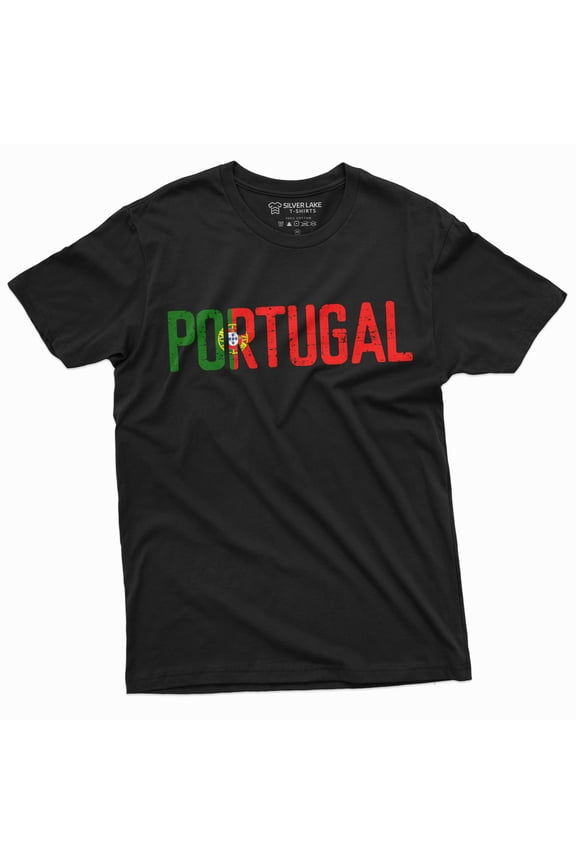 Men'S Portugal T-Shirt Portuguese Flag Coat Of Arms Soccer Football Tee Shirt Portuguesa Tee