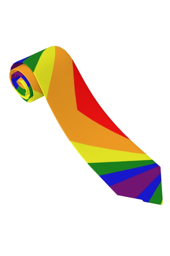 Men'S Pride Rainbow Flag Fashion Business Wedding Neckties Ties