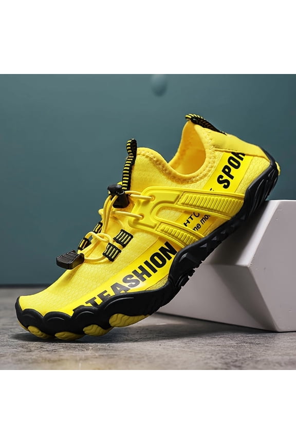 Men'S Quick-Dry Water Shoes for Aquatic Sports, Breathable Five-Finger Beach Swimming And Snorkeling Shoes, Outdoor Fishing, Slip-Resistant, Wear-Resistant Creek Shoes, Gym And Yoga Shoes