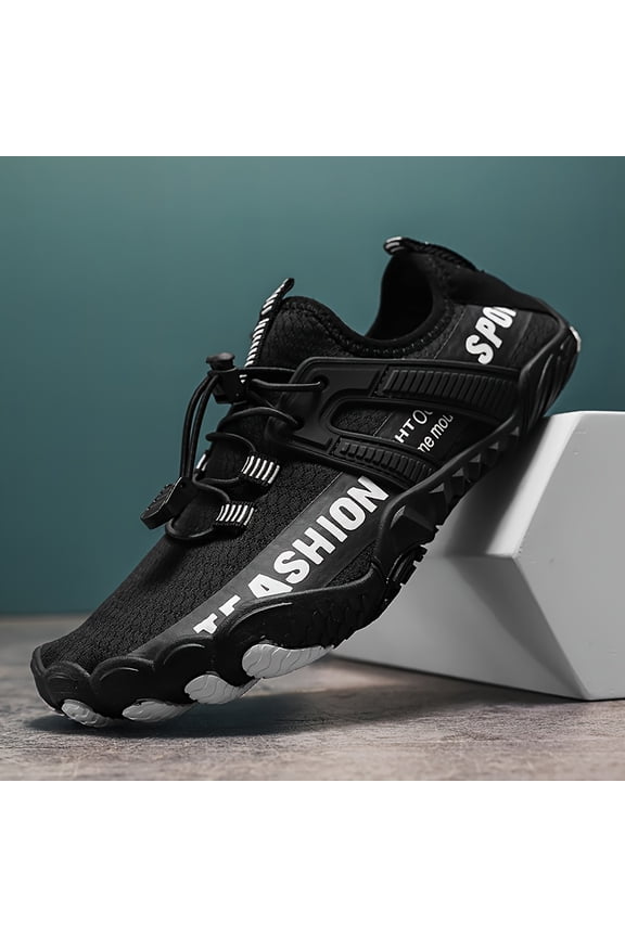 Men'S Quick-Dry Water Shoes for Aquatic Sports, Breathable Five-Finger Beach Swimming And Snorkeling Shoes, Outdoor Fishing, Slip-Resistant, Wear-Resistant Creek Shoes, Gym And Yoga Shoes