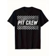 thumbnail image 1 of Men'S Racing Pit Crew Graphic T-Shirt - Heavy-Duty Checkered Flag Design - Soft Breathable Cotton Tee - Machine Washable Motorsport Shirt - Sizes S-XXXL - Black Racing Party, 1 of 6