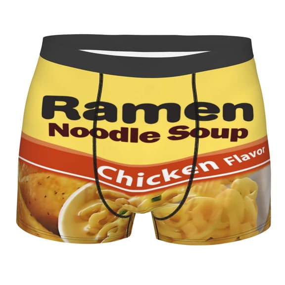 Men'S Ramen Noodle Chicken Boxer Briefs Novelty Underwear Boxer Shorts For Boyfriend Gift