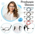 thumbnail image 1 of Men'S Reading Glasses Hanging Folding Magnetic Front Click Connect Neck Computer Readers Lightweight Eyeglasses Black 2.5, 1 of 10