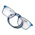 thumbnail image 1 of Men'S Reading Glasses Hanging Folding Magnetic Front Click Connect Neck Computer Readers Lightweight Eyeglasses Blue 2.5, 1 of 7