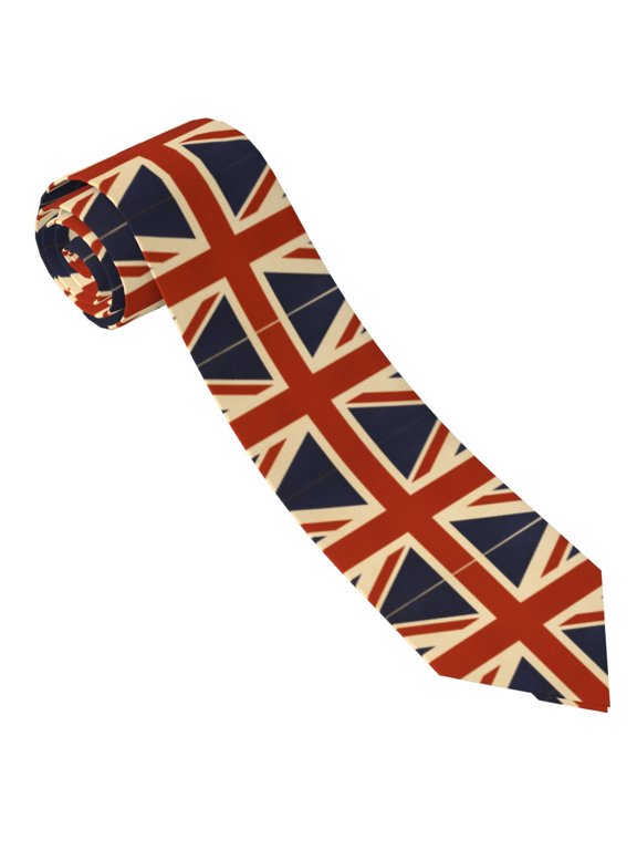 Men'S Retro British Flag Fashion Business Wedding Neckties Ties