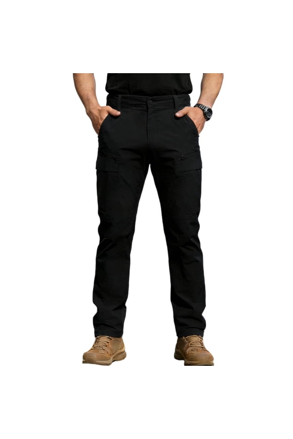 Men'S Ripstop Tactical Pants Water Resistant Stretch Cargo Pants Lightweight Hiking Work Pant Multi Pockets Quick Dry
