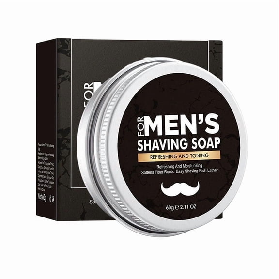 Men'S Shaving Soap 60G Softens Beard For A Smooth Comfortable Shave