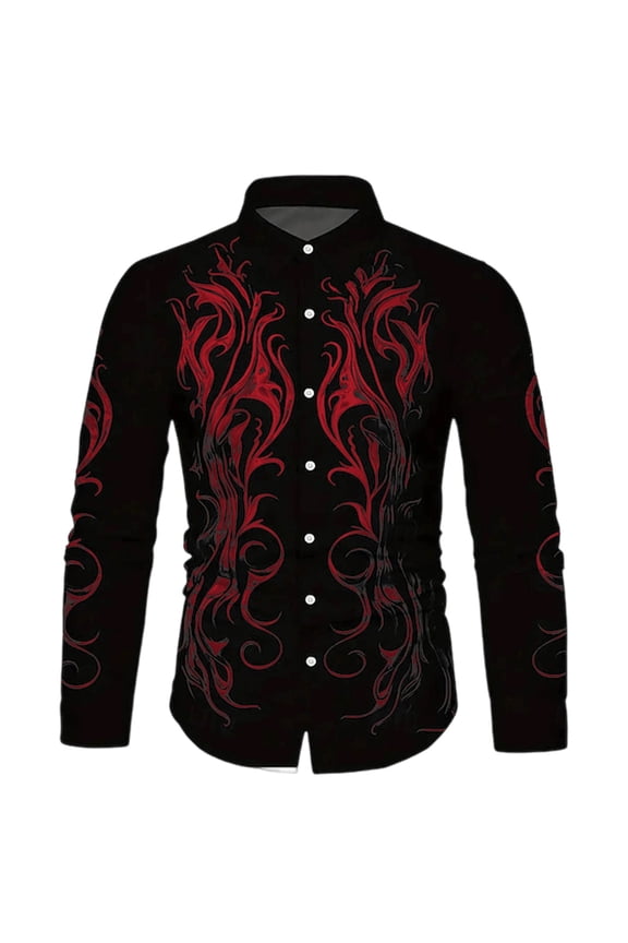 Men'S Shirts Re Order Long Sleeve Trend Classic Loose Plus Size Mens Performance Polos,Red,S
