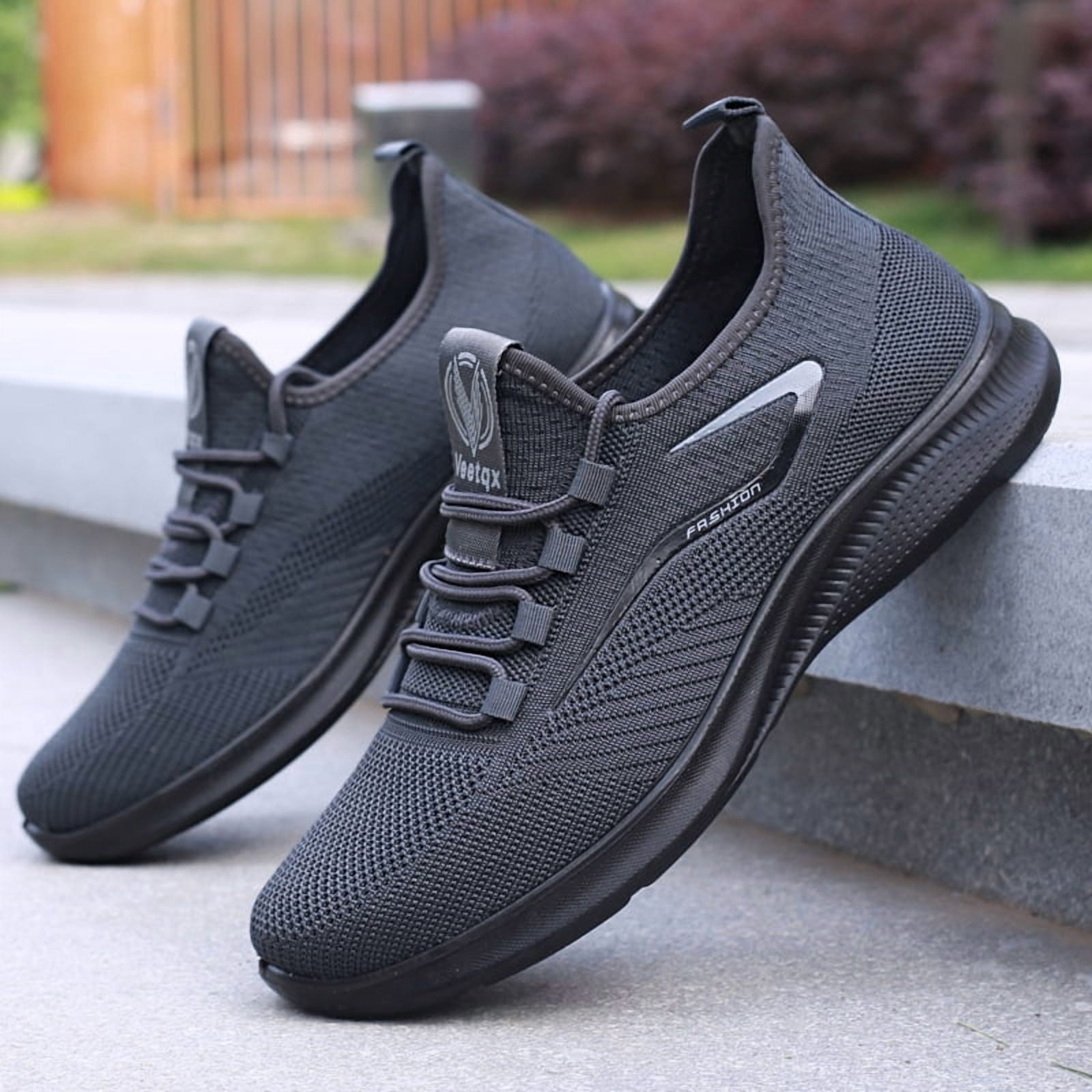 Men'S Shoes, Casual Footwear, Lightweight Sports Shoes, Large Size Men'S Shoes, Holiday Gifts, for Husbands Easy to Wear, Traditional Beijing Cloth Shoes, Thin Mesh Breathable Shoes for Men,