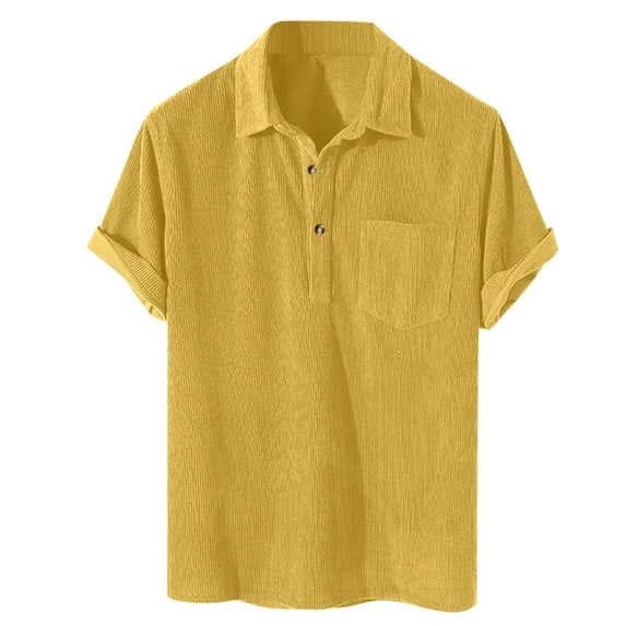 Men'S Short Sleeve Polo Shirt With Collar Men's Classic Fit Short Sleeve Cotton