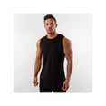 thumbnail image 1 of Men'S Sleeveless Shirts Quick Dry Tank Tops For Men Sun Protection Upf 50+ Athletic Gym Workout Muscle Shirts Gym Training Athletic Vest Shirt Black L, 1 of 6