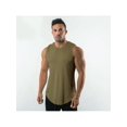 thumbnail image 1 of Men'S Sleeveless Shirts Quick Dry Tank Tops For Men Sun Protection Upf 50+ Athletic Gym Workout Muscle Shirts Gym Training Athletic Vest Shirt Military Green 3XL, 1 of 6