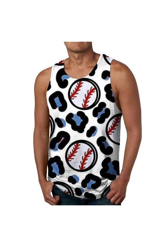 Men'S Sleeveless Vest,Tank Tops For Men,Mens Tank Tops Summer,White,S