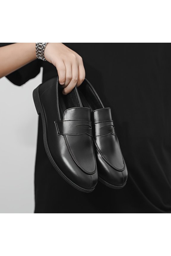 Men'S Slip-On Loafers - Breathable Fabric & Faux Upper, Comfortable Round Toe Design, Casual Streetwear Style for All-Season Outdoor & Daily Wear, Versatile Footwear, Minimalist Footwear, Rubber Sole