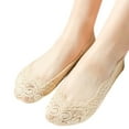 thumbnail image 1 of Men S Slipper Socks Suede Bottoms Men's Slipper Socks with Tread 1 Pairs Women's Ballerina Socks Solid Non Socks Lace Splice Socks Boat Socks, 1 of 5