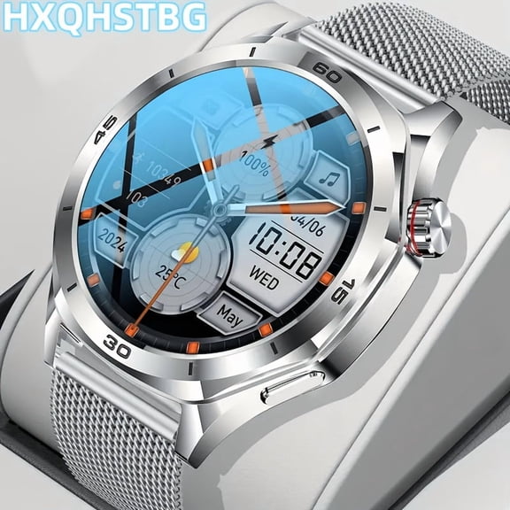 Men'S Smart Watch - 1.52-Inch HD Touch Round Smart Watch - 123 Sports Mode Smart Bracelet - Sports Tracker Monitor - Wireless Call And Response - for IOS And Android