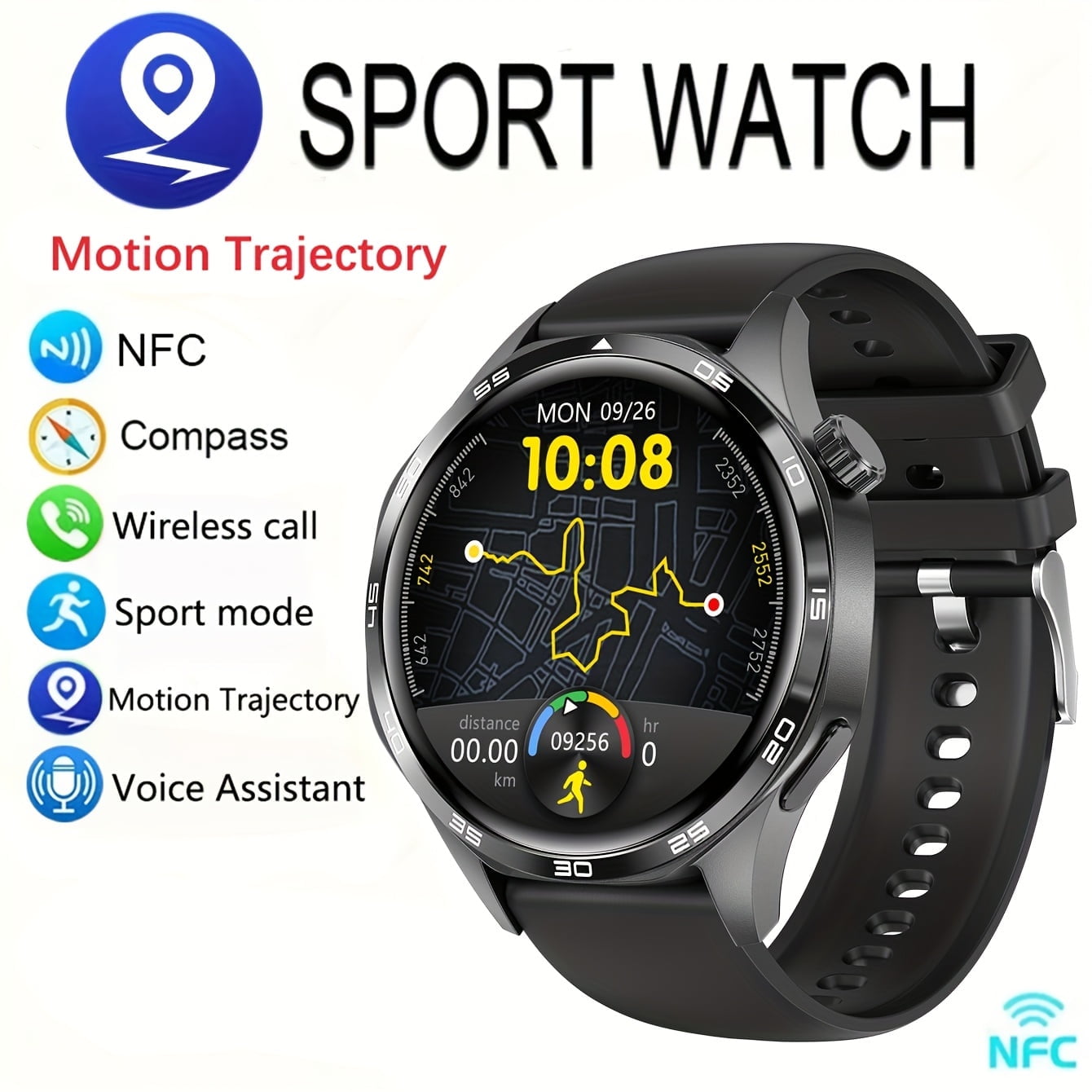 Men'S Smart Watch GT5PRO Wireless Call, Digital Display, Electronic ...