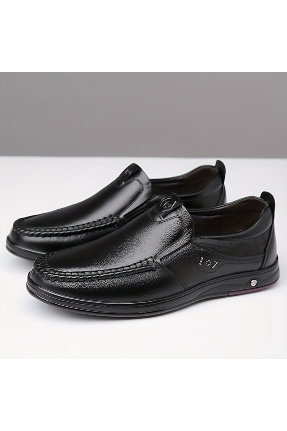 Men'S Soft-Soled Non-Slip Business Casual Faux Leather Shoes