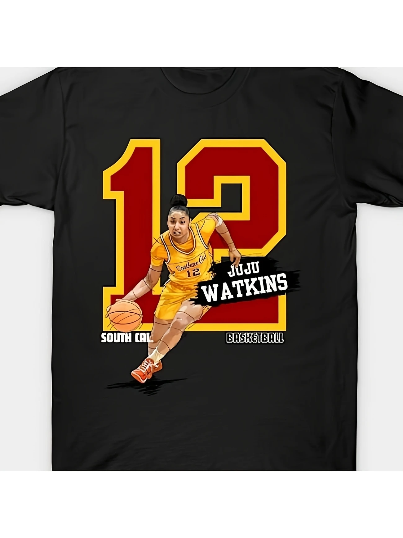 Men'S South California JuJu Watkins #12 Basketball T-Shirt Design ...