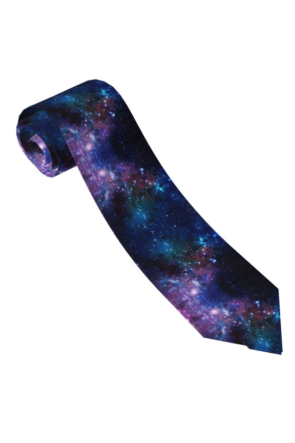 Men'S Space Galaxy Tie Fashion Causal Printed Necktie