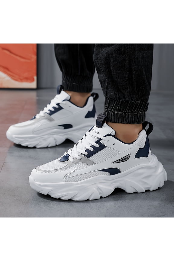 Men'S Sports Shoes with a Wedge Heel, Suitable for Outdoor Running in The Autumn And Winter Seasons