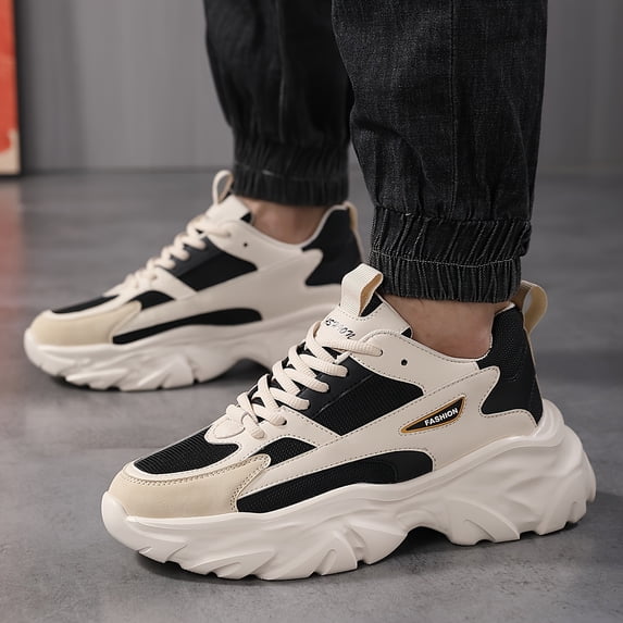 Men'S Sports Shoes with a Wedge Heel, Suitable for Outdoor Running in The Autumn And Winter Seasons