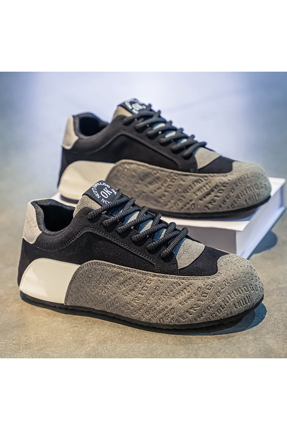 Men'S Spring 2026 New Sneakers | MD Sole, Inner, Lace Closure, Round Toe,Wear-resistant White,Versatile Fashion Casual Sports Trendy Shoes with Fabric Upper,