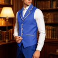 thumbnail image 1 of Men'S Steampunk Vest Costume Single Breasted Vintage Inspired Waistcoat For Halloween Party Cosplay Role Play Masquerade Stage Performance Outfit, 1 of 5