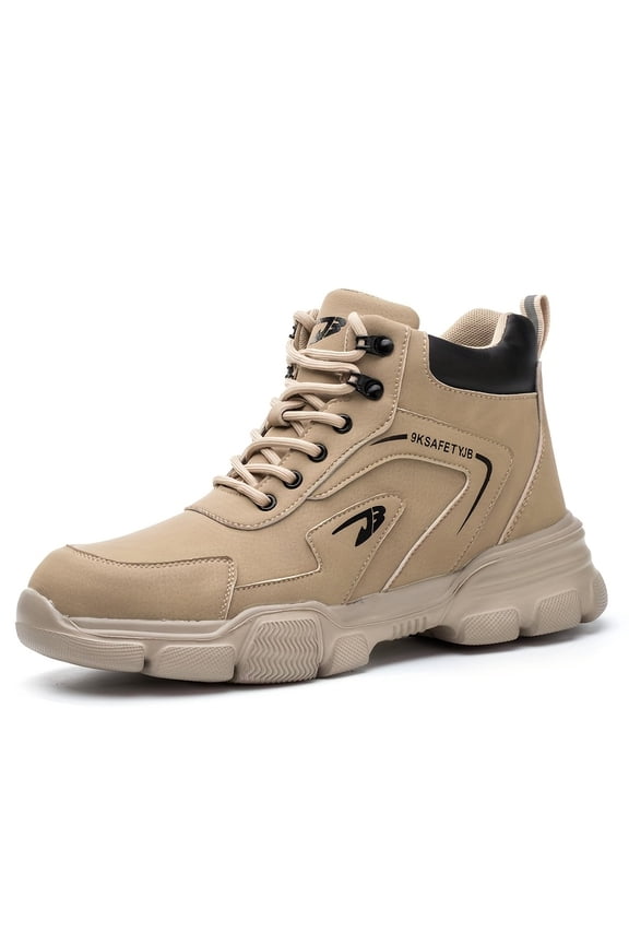 Men'S Steel Toe Boots, Spatterproof Welding Work Boots, Men'S Fashion Classic Work Boots, Comfortable Industrial Shoes, Men'S Functional Footwear, Men'S Outdoor Low Top Training Hiking Boots