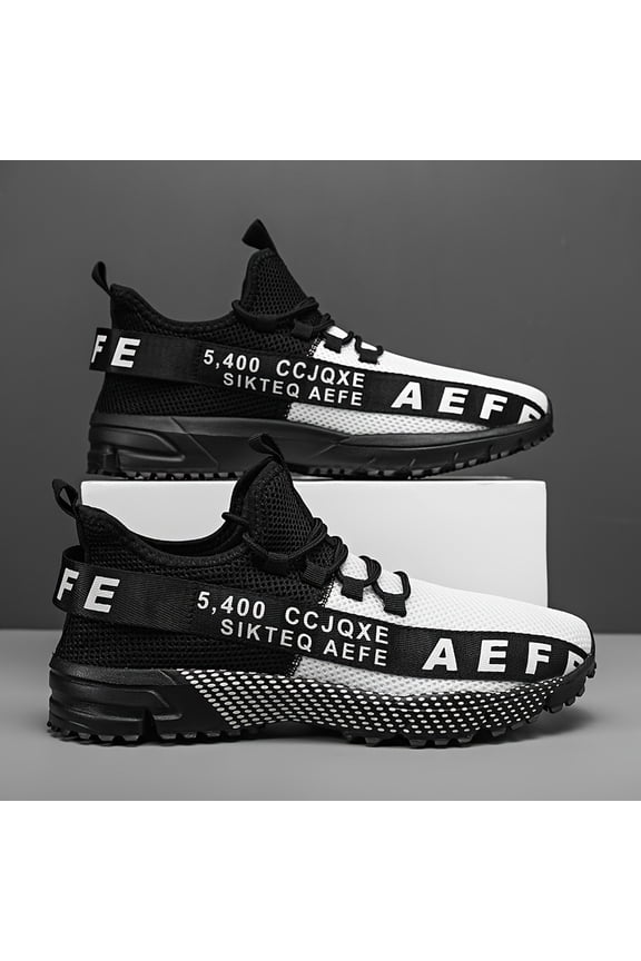 Men'S Street Fashion Sneakers for Summer, Featuring Breathable Mesh for Running, Stylish And Versatile, Perfect for Workouts And Jogging