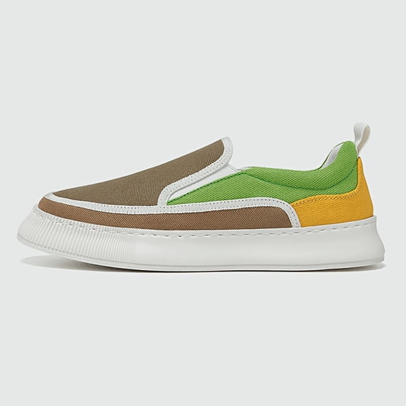 Men'S Stylish Casual Sneakers with a Slip-On Design That Doesn'T Require Laces, Perfect for Wearing in Spring, Summer, And Autumn Made from Breathable Canvas Material with a Soft Sole,