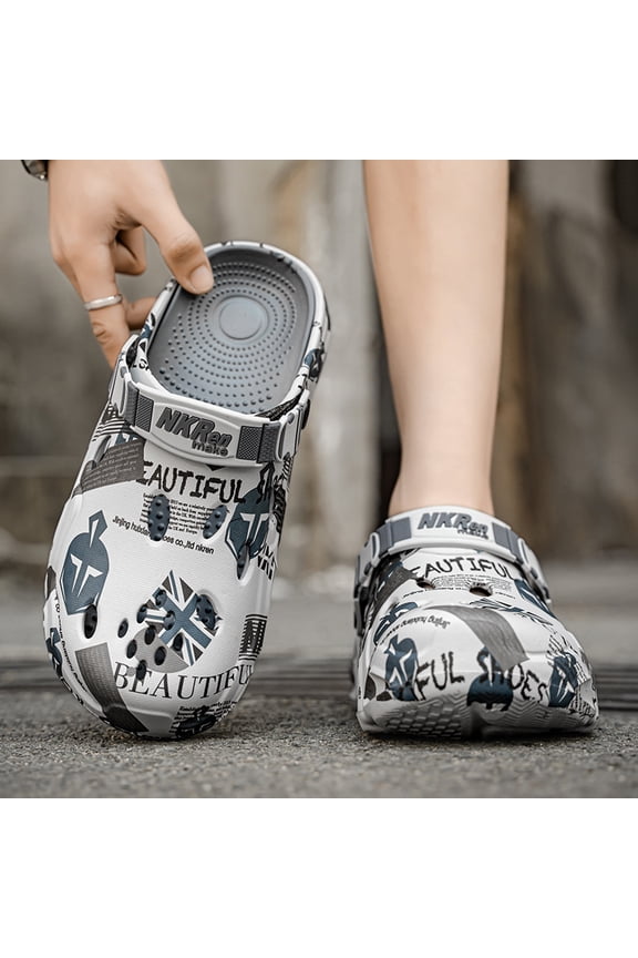 Men'S Summer Clogs with a 1.97inch Thick Sole, Featuring a Cloud-Like Sensation, Non-Slip Closed Toe Design, Soft And Breathable Water Sandals Suitable for The Beach