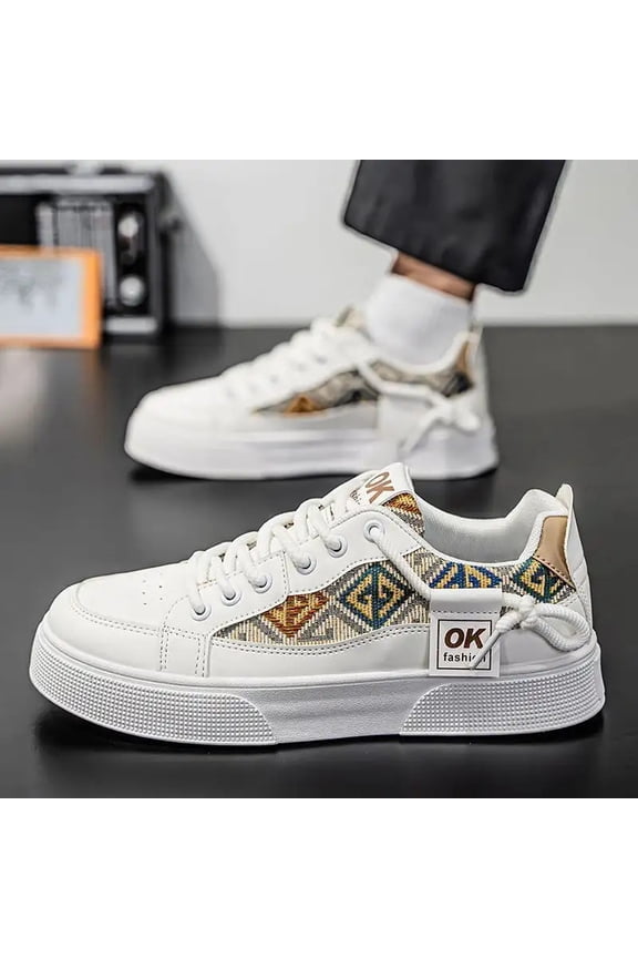 Men'S Summer Footwear That Is Stylish And Comfortable, Casual Sneakers, And Versatile Thick-Soled Sports Shoes, Featuring New Breathable Canvas Designs