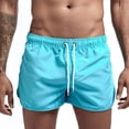 thumbnail image 1 of Men'S Swim Shorts Swim Trunks Quick Dry Board Breathable Drawstring With Pockets, 1 of 9