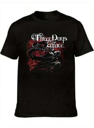 Three Days Grace グラフィックTシャツ ブラック Amazon.com: Three Music Days Grace Band One-X Men's Long