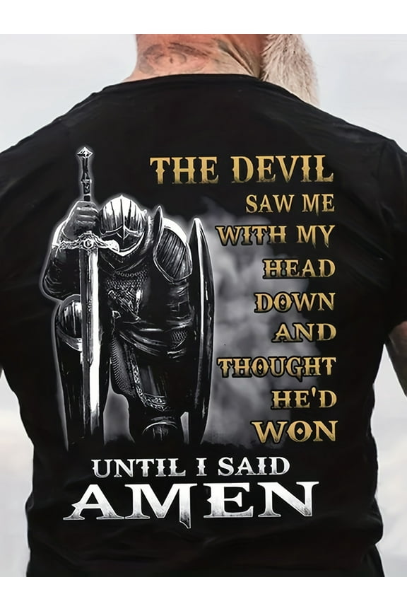 Men'S T shirt Tee Graphic Tee Letter Templar Cross Crew Neck Black 3D Print Plus Size Street Casual Short Sleeve Print Clothing Apparel Basic Vintage Fashion Designer