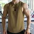 thumbnail image 1 of Men'S Tank Tops Summer Mesh Solid Color Crew Neck Sleeveless Quick Drying Sports Vest T Shirts Daily-Wear, 1 of 4