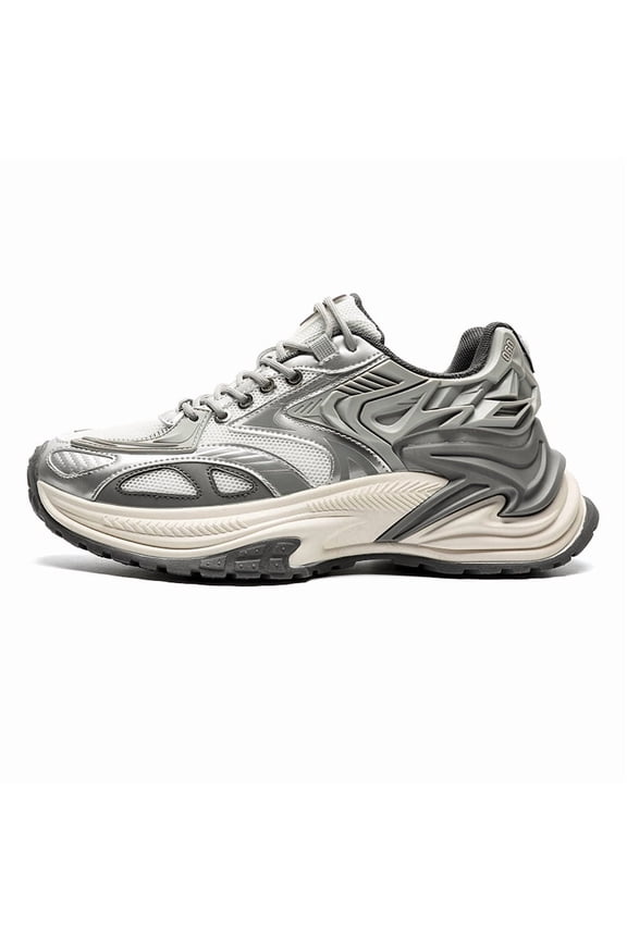 Men'S Thick-Soled Chunky Sneakers with Mesh Uppers, Height-Boosting Footwear, 2026 Latest Release for All-Year Use, Lightweight Casual Shoes for Trendy Street Style, Daily Activities, Campus Life