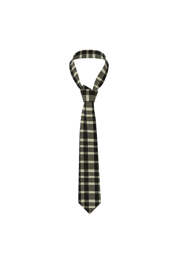 Men'S Tie 4.73.1in Is Not Easy To Deform And Fade Anti-Drift Button Design Is Easy To Take Care Of For Work Travel Daily Business Olive Houndstooth Buffalo Plaid Tartan Check Scotland_3