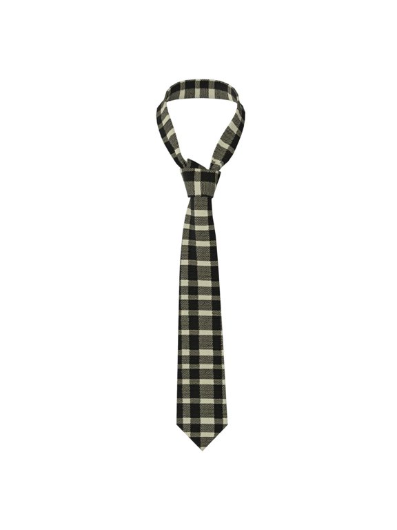 Men'S Tie 4.73.1in Is Not Easy To Deform And Fade Anti-Drift Button Design Is Easy To Take Care Of For Work Travel Daily Business Olive Houndstooth Buffalo Plaid Tartan Check Scotland_3