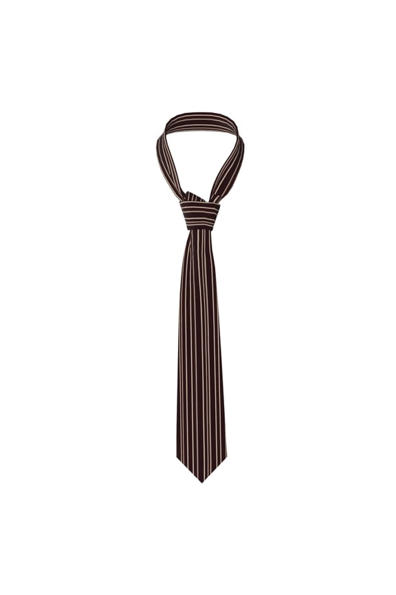 Men'S Tie 4.73.1in Is Not Easy To Deform And Fade Anti-Drift Button Design Is Easy To Take Care Of For Work Travel Daily Business Maroon Stripe_1