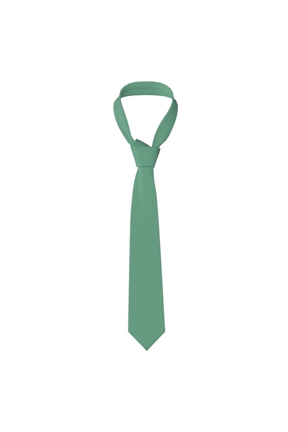 Men'S Tie 4.73.1in Is Not Easy To Deform And Fade Anti-Drift Button Design Is Easy To Take Care Of For Work Travel Daily Business Sage Green