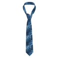 thumbnail image 1 of Men'S Tie 4.7×3.1in Is Not Easy To Deform And Fade Anti-Drift Button Design Is Easy To Take Care Of For Work Travel Daily Business Steelblue Marble_2, 1 of 8