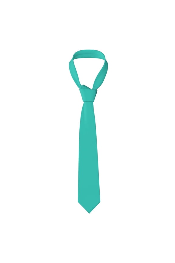 Men'S Tie 4.73.1in Is Not Easy To Deform And Fade Anti-Drift Button Design Is Easy To Take Care Of For Work Travel Daily Business Teal
