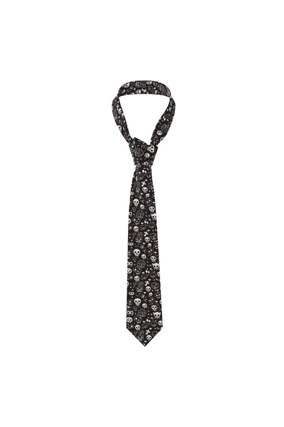 Men'S Tie 4.73.1in Is Not Easy To Deform And Fade Anti-Drift Button Design Is Easy To Take Care Of For Work Travel Daily Business Weird Skull Head